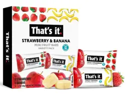 Picture of Banana + Strawberry Apple Mini Fruit Bar Mixed Pack (20g x 10)